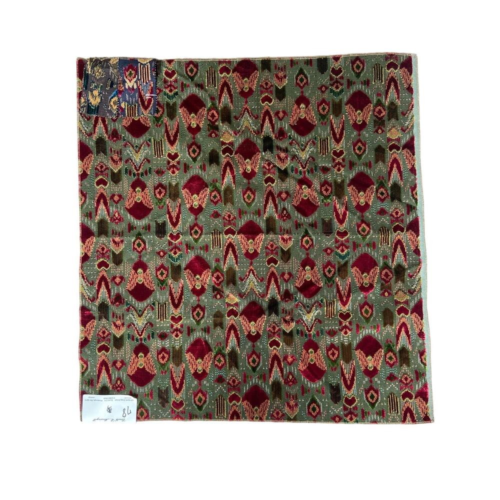 Brunschwig&Fils MahabharatFigured Velvet textured upholstery fabric vintage27x29